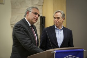 President Joel and Tommy Hilfiger at the March 21 event