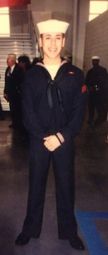 Emanuel Alvarez during his Navy service. 