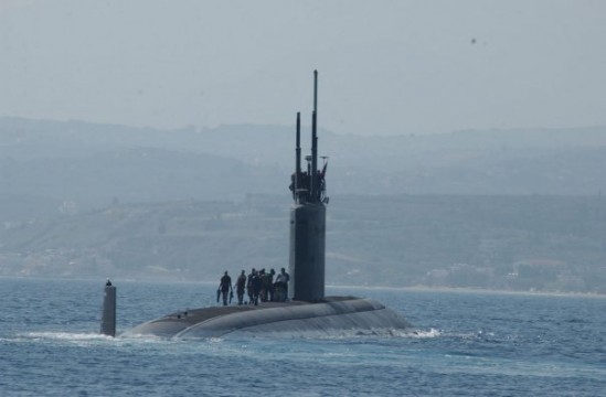 Alvarez and his crew on their submarine.