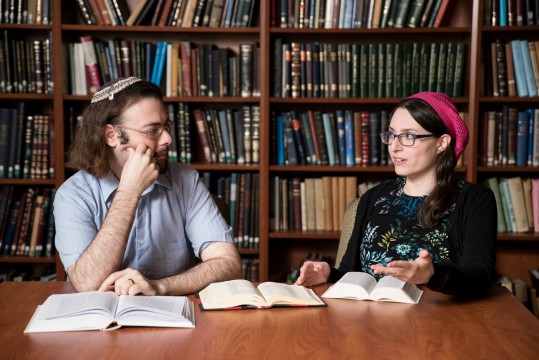 YU alumni Yair Shahak, left, and Yaelle Frohlich are the first married couple to compete against each other in the International Chidon HaTanach. 