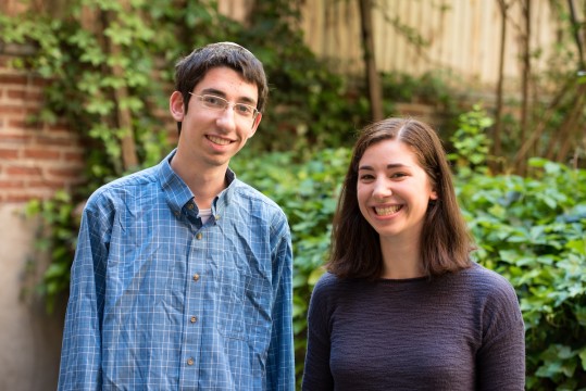 Siblings Yair and Yael Eisenberg will study nanophysics and brain activity, respectively, as Kressel scholars. 