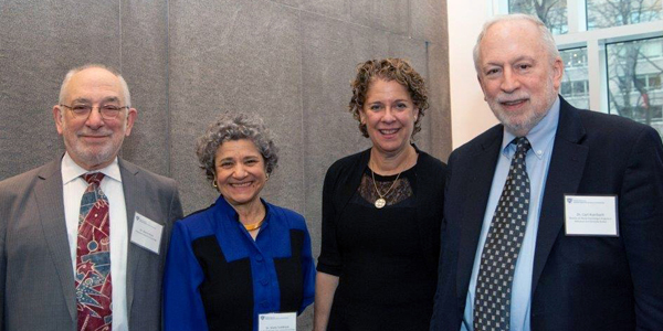 (l-r): Dr. Marty Rock, Dr. Shelly Goldklank, Dr. “Lu” Steinberg and Dr. Carl Auerbach