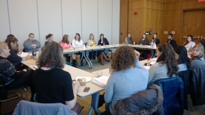 Canadian Wurzweiler students meet with Wurzweiler Administration and Advisors (2)