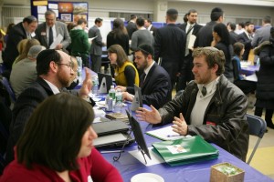 More than 300 participants attended last year's job fair at Yeshiva University.