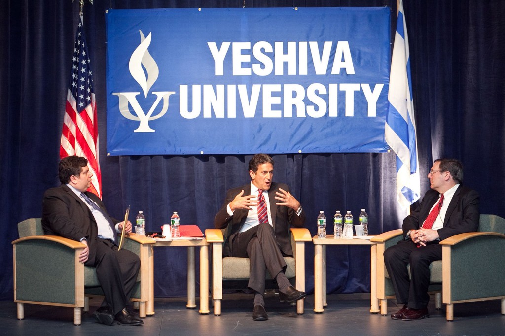 From left, Daves, Rubin and Sanger discuss Mideast turmoil