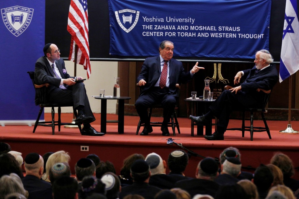 Rabbi Dr. Meir Soloveichik moderates discussion with U.S. Supreme Court Justice Antonin Scalia and Renowned Attorney Nathan Lewin