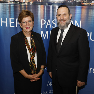 Dr. Danielle Wozniak and Rabbi Elazar Meisels