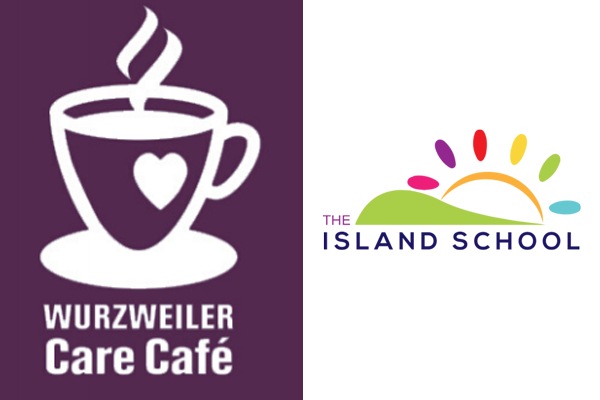 Logos of Care Cafe and Island School