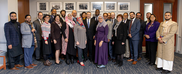 Group shot of the Muslim and Jewish leaders