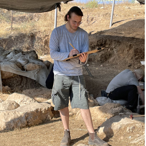 YU student at Tell es-Safi/Gath archeological dig in Israel