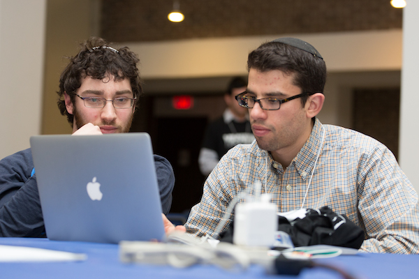 Students at the Yeshiva University Hackathon