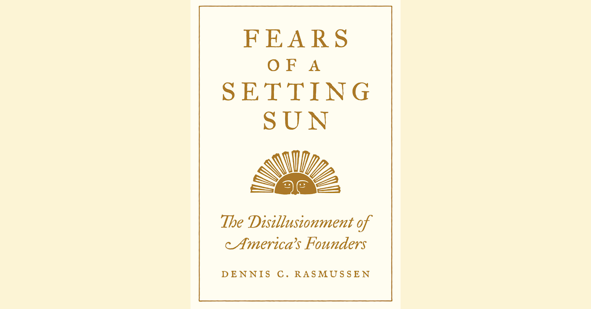 Fears of a Setting Sun book cover against a beige background